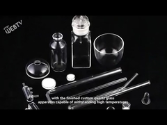 Customize Clear Quartz Apparatus Tray For Silicon Wafers 2.2g/cm3