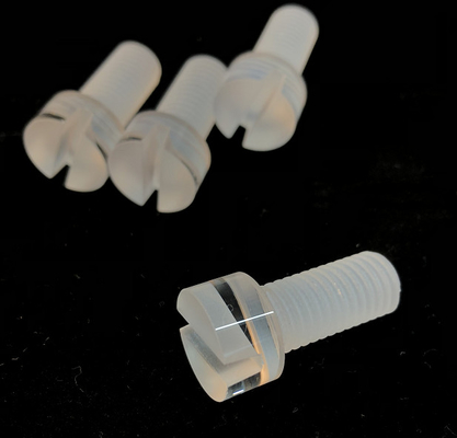 Machining Quartz Glass Thread Parts Custom High Temperature