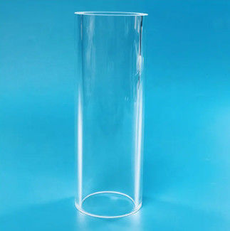 High Temperature Customized Fused Quartz Tube With Density 6.91g/cm3 And Maximum Work Temperature Of 1100 Degrees