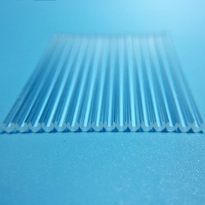 Fused Quartz Rod V Shaped Clear OD 2.4mm OD 5mm Abrasion Resistance