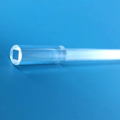 Quartz Glass Tube With Round Outside and Square Inside