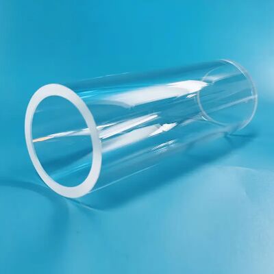 Polished Transparent Quartz Glass Tube For Customized Industrial