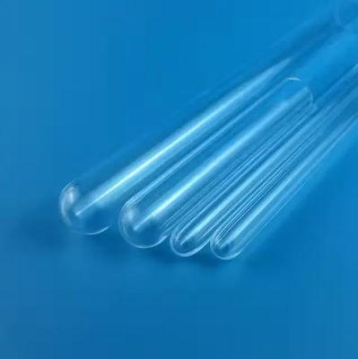 Customized One End Closed Quartz Glass Tube With High Density Of 6.91g/cm3