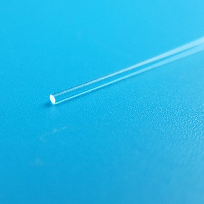 Quartz Glass Rod Fused Solid Cylinder Diameter 0.1mm For Optical Fiber