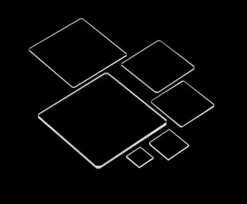 Square Transparent Quartz Glass Plate 6.91g/cm3 or 2.23g/cm3 Density for Precision Machining