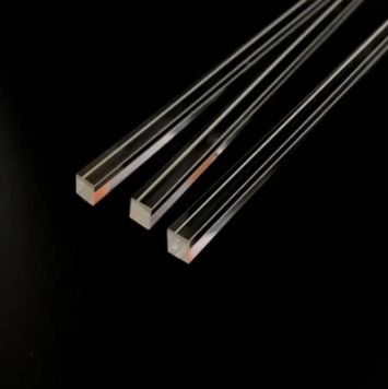 Transparent Rectangular Quartz Glass Tube for Customized